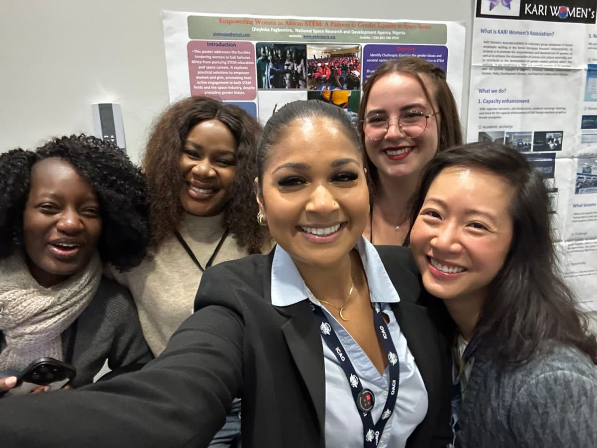 OFagbemiro's tweet photo. Last week I had the privilege of attending the United Nations Expert meeting on Space for Women, co-hosted byUNOOSA @Space4WomenOOSA and Canadian Space Agency @csa_asc  in Montreal, Canada.
We had great conversation around the need to include women in the design phase of projects https://t.co/zE6bDNpZvd