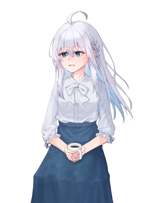 久々イレイナさん (背景描けなかったので供養 #魔女の旅々