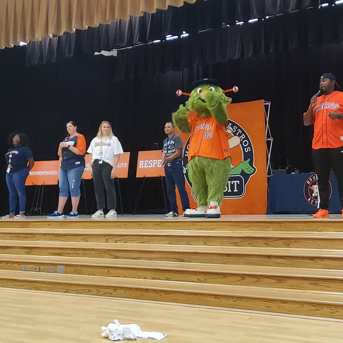 Dance-off with Orbit!! The kids and teachers had so much fun. Thanks, PTA!!