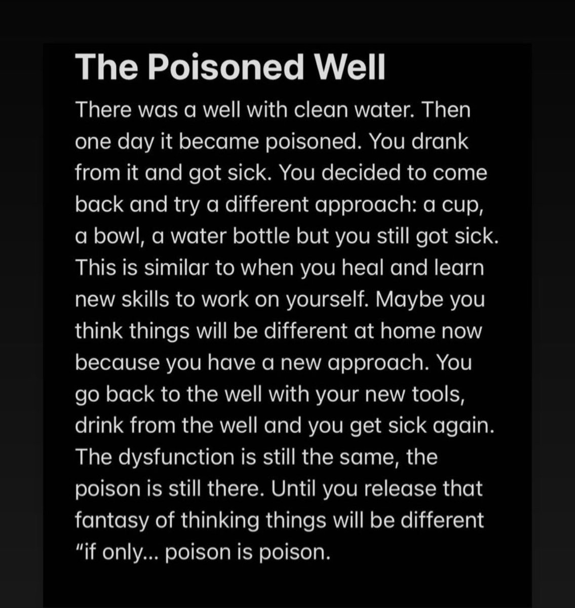 I can’t remember who posted this but I love the analogy.
#narcissisticabuse #narcmom