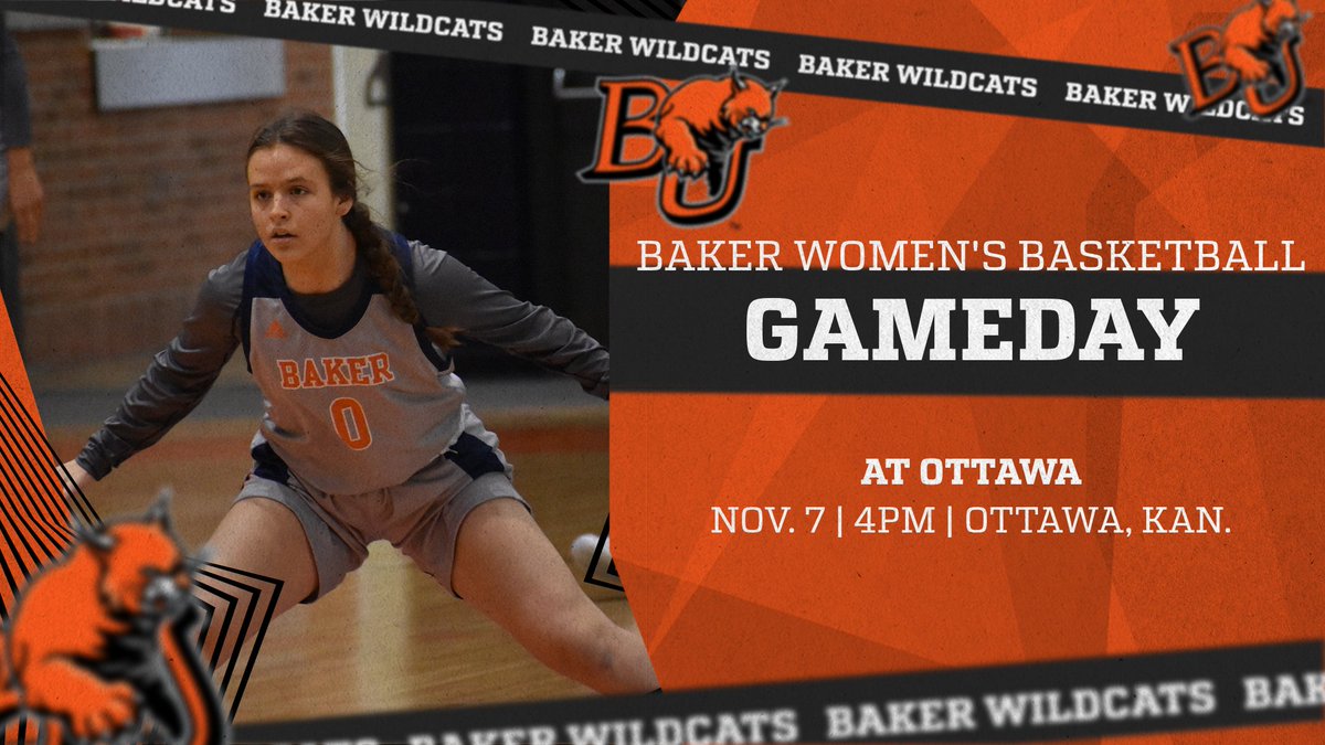 BakerAthletics's tweet image. WBB: The Wildcats continue with non-conference play by traveling down the road to take on Ottawa, today at 4 p.m. in Ottawa, Kan.! You can follow the game at the links below!

Live Stats: bit.ly/3MyRy8Z
Live Stream: bit.ly/3Mwdt0y