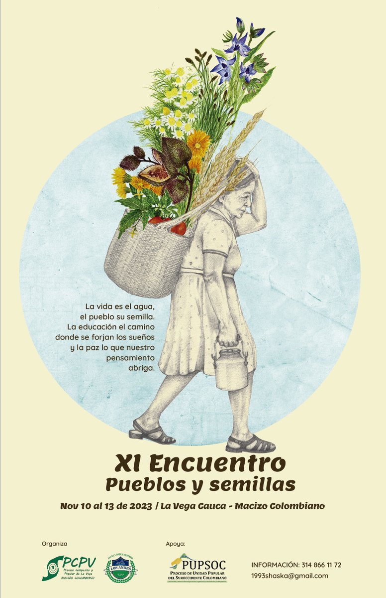 Los esperamos con gran alegría en esta fiesta de los pueblos y las semillas.