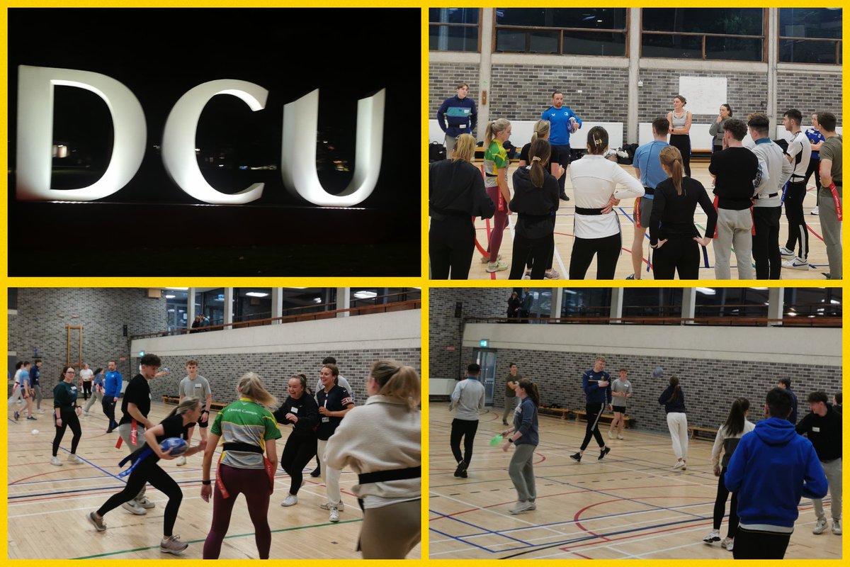 Tremendous interaction and ideas shared from all involved on @LeinsterBranch Tag Rugby Teacher Training Workshop this evening in @DCU . Really enjoyable & thought-provoking workshop. Big thanks to all who took part this evening #FromTheGroundUp