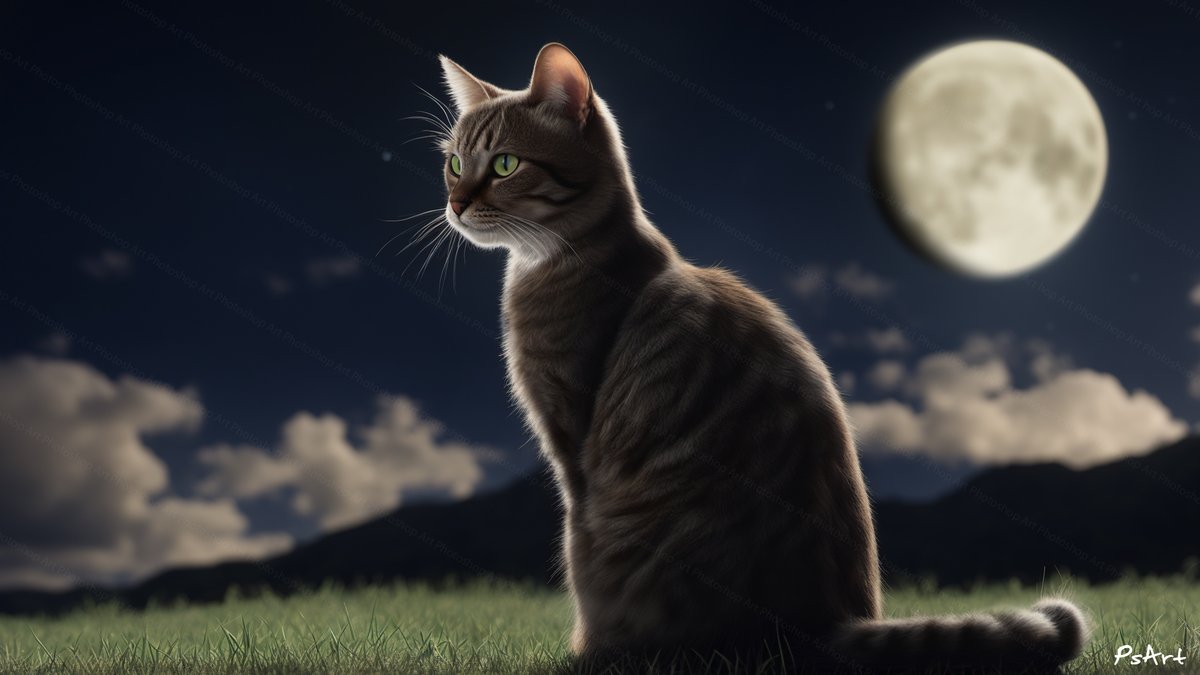 Cat on the moonshine.🐈🌙
Made with Ps, SD and Bl.
#photoshopart #manipulation #madewithphotoshop #digitalart #funny #art #photography #trending #lol #viral #nature #animals #fantasy #Cat #PussyCat #moon #StableDiffusion #AI #moonshine #HibrydAnimals