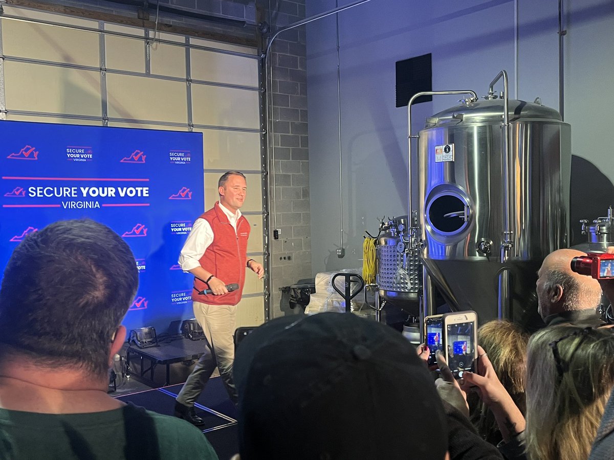 stirrup4va's tweet photo. The room couldn’t have been more alive tonight! We’ve got 24 hours until we hold the House and flip the Senate — couldn’t be more grateful for all the work you guys have put in so far. We’re almost there! https://t.co/MRS4NdNPSm