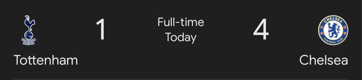 HouseOfBrains's tweet image. NO CHELSEA FAN WILL PASS WITHOUT RETWEETING.

🚩 FT: Tottenham 1-4 Chelsea