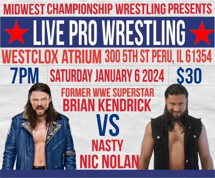 I'll keep this short.

I wouldn't be where I am today if it wasn't for Brian Kendrick. 

He's been a friend and mentor to me for years.

As a thank you for all he's done for me,  I'm ending his illustrious 24-year career.

January 6th, 2024

Nolan. Kendrick.