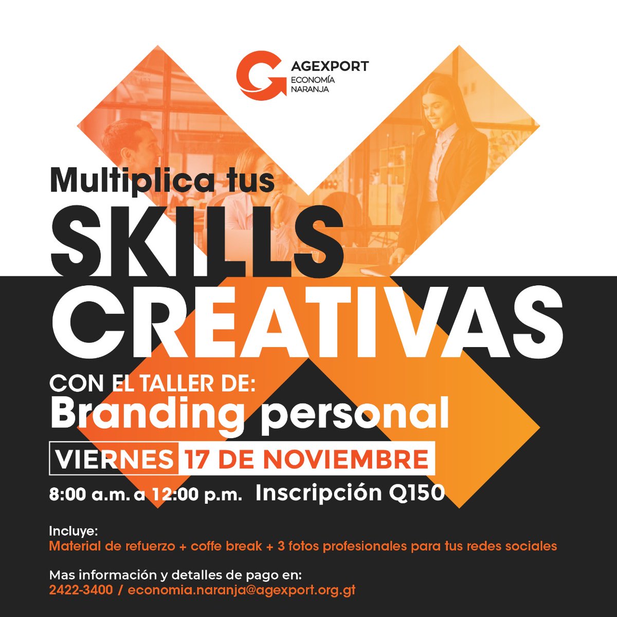 agexport_EN's tweet image. ¡Despierta tu creatividad y aprendizaje en la Creative Week! 🌟

Descubre un mundo de oportunidades con nuestros talleres de alto valor para el público en general. ¡Te esperamos con los siguientes talleres inspiradores!

¡Inscríbete ya en: bit.ly/CREATIVEGT23 ✨ #CreativeWeek