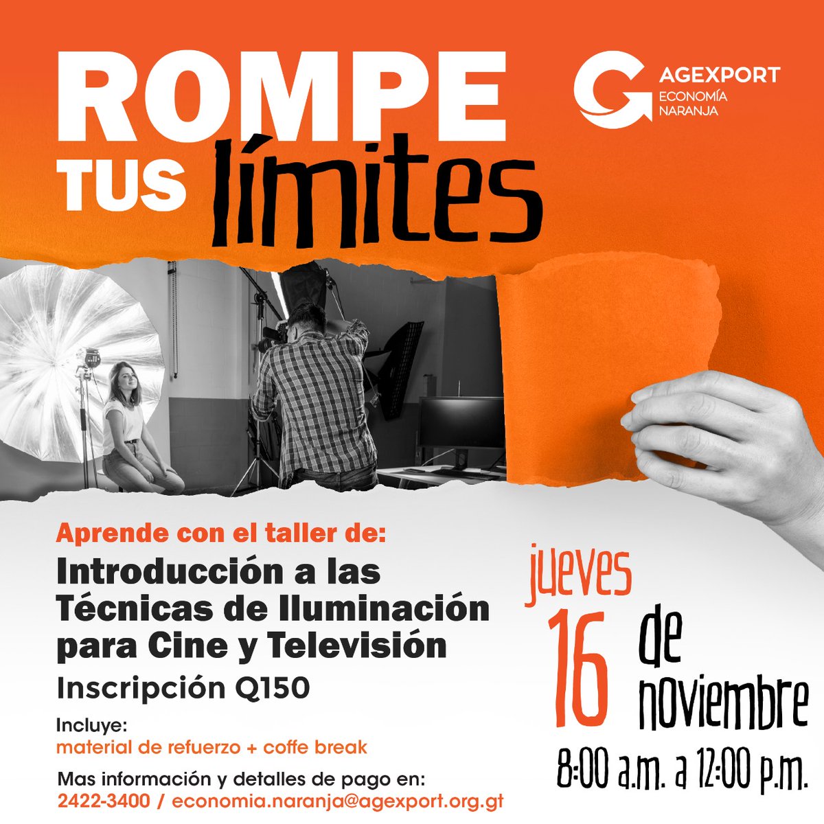 agexport_EN's tweet image. ¡Despierta tu creatividad y aprendizaje en la Creative Week! 🌟

Descubre un mundo de oportunidades con nuestros talleres de alto valor para el público en general. ¡Te esperamos con los siguientes talleres inspiradores!

¡Inscríbete ya en: bit.ly/CREATIVEGT23 ✨ #CreativeWeek