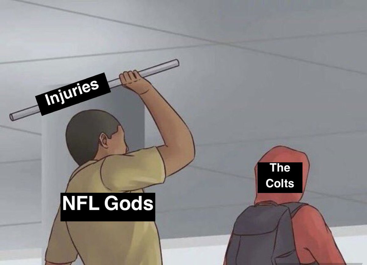 Us Colts fans really can’t have anything nice.

No AR.
No Jelani Woods.
No Josh Downs.
Post-Injury Shaq Leonard.
No Juju Brents.
No Zaire Franklin.
No Braden Smith.
No Evan Hull.

😔