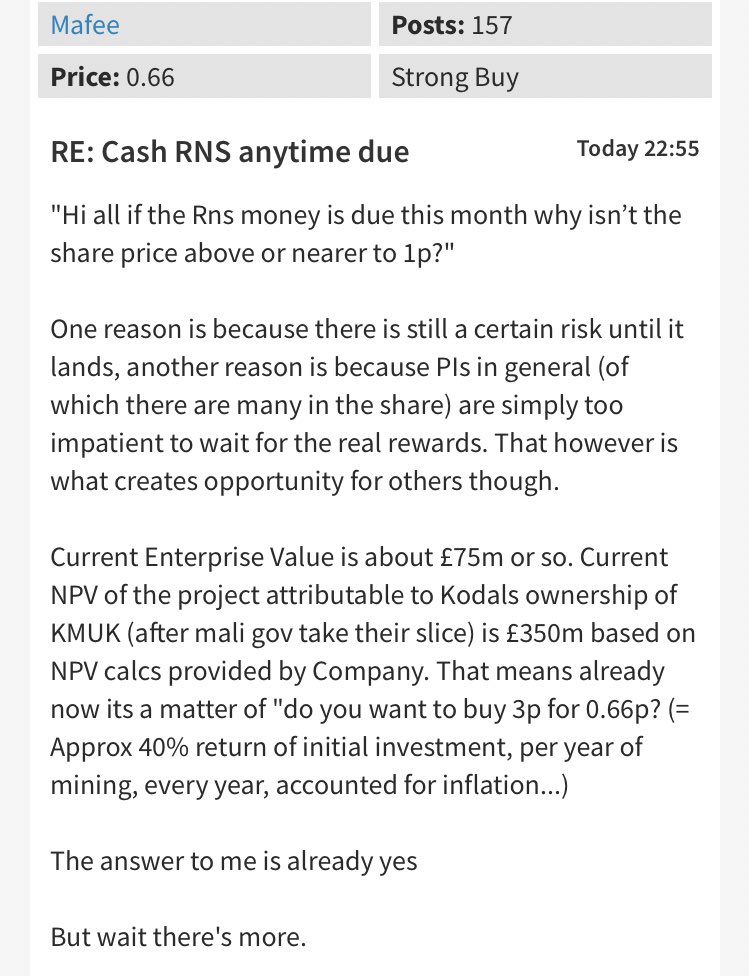 AnInchTooFar's tweet photo. Great post from Mafee on LSE 🔥

He see’s the opportunity! 🚀

Still 10 bagger territory for those with the vision. 💰

#KOD @KodalMinerals #Lithium https://t.co/StVGvlZZh4