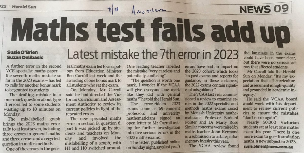 IWonderWhyNow's tweet photo. After 2022, does anyone in the Mathematics division at the VCAA still have their job? #YouHadOneJob #HowHardIsIt https://t.co/ivVdfsD2zy