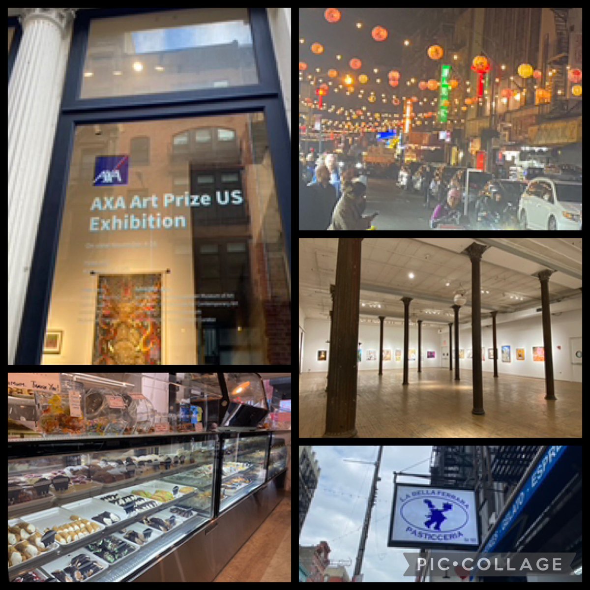 Whirlwind NYC weekend trip to New York Academy of Art for display of nephew’s work 🎨 Dim sum @ Chinatown Cannolis &amp; sweets @ Little Italy #LifeIsGood