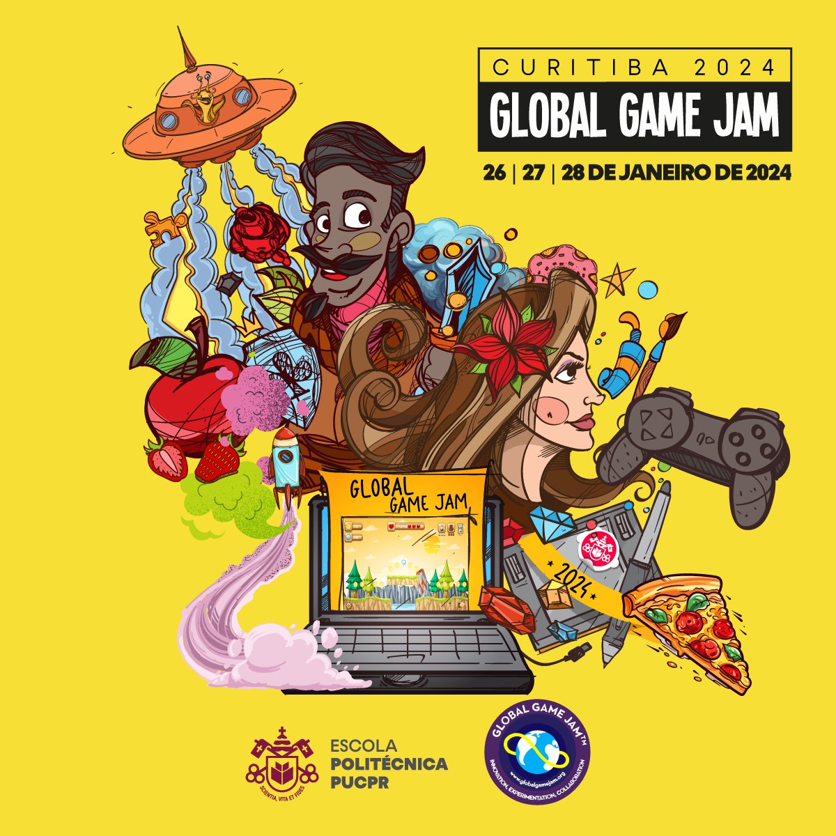 Global GameJam Curitiba PUCPR (@ggjpucpr) on Twitter photo Coloque JÁ na sua agenda! A <a href="/globalgamejam/">GlobalGameJam</a> Curitiba está confirmadíssima para acontecer de 26/1/24 a 28/1/24! Nessa edição será 100% PRESENCIAL, recebendo centenas de participantes de todos os tipos. Nossas inscrições abrem em breve, com previsão para dia 20/11! Coloque JÁ na sua agenda! A <a href="/globalgamejam/">GlobalGameJam</a> Curitiba está confirmadíssima para acontecer de 26/1/24 a 28/1/24! Nessa edição será 100% PRESENCIAL, recebendo centenas de participantes de todos os tipos. Nossas inscrições abrem em breve, com previsão para dia 20/11!