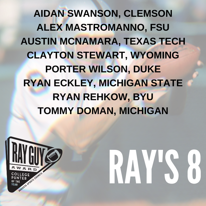 Here are the #RAYS8 for Week 10 games! Fan vote link for #OURGUY in our bio!