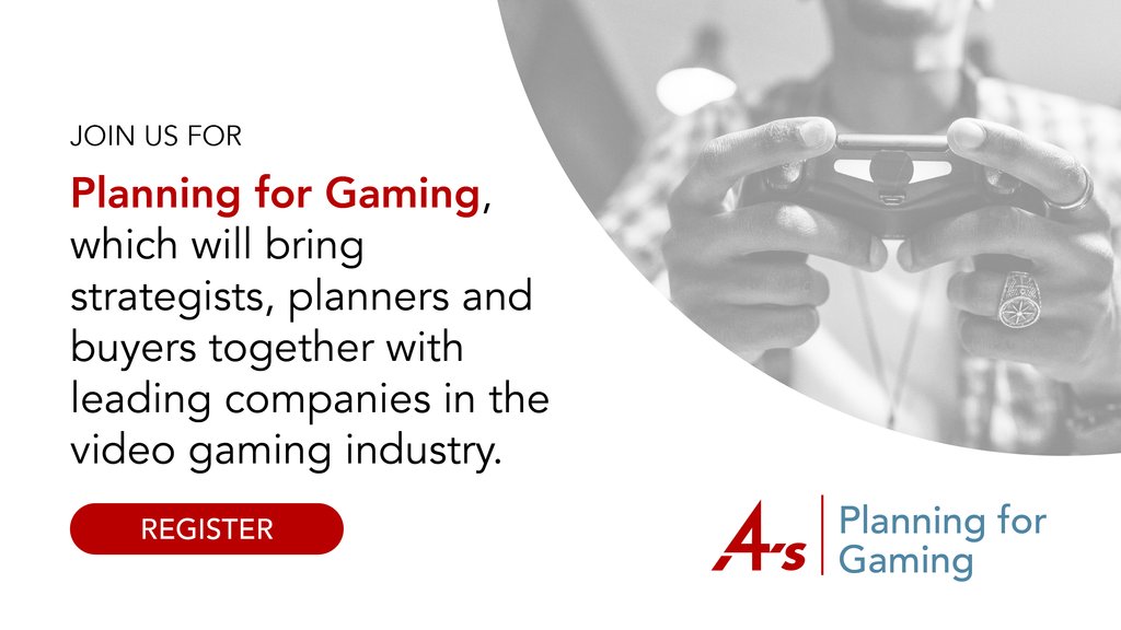 ✨ Join us in New York for Planning for Gaming - an event for strategists, planners, and buyers to connect with leading names in the video gaming industry.

📅 Thursday, November 9 | 12:00 - 6:00 pm ET
Register here: aaaa.org/event/planning…