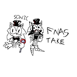 Mp4Isaac's tweet photo. Something Unrelated to stuff but I Decided to do a FNaS take, 
Here is the Sonic design, I'll do the others soon
(Might fix  up the sonic design later lmao)

Fnas by @/TheCyVap 

Gonna put tags here incase 

| #FNAS #SONIC | https://t.co/llBrFZ7O6H