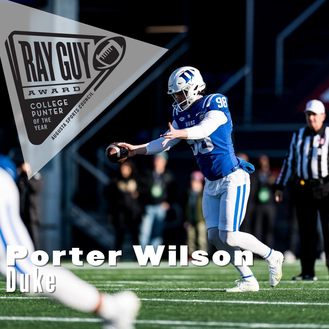 #OURGUY Week ! Porter Wilson of @dukefootball! Link in bio! __ #RGA #RayGuyAward