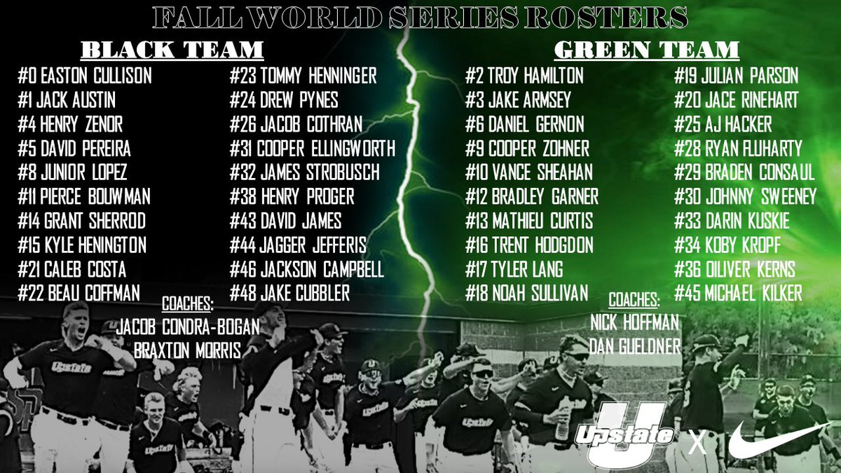 🔋FALL WORLD SERIES ROSTERS🔋