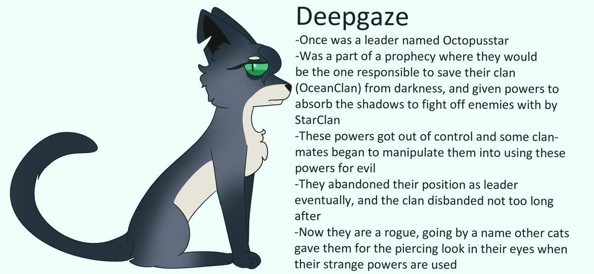 i messed around and made an abysseel warrior cats au for funsies by adding on to my original abyss monarch warrior cat concept lol #abysseel