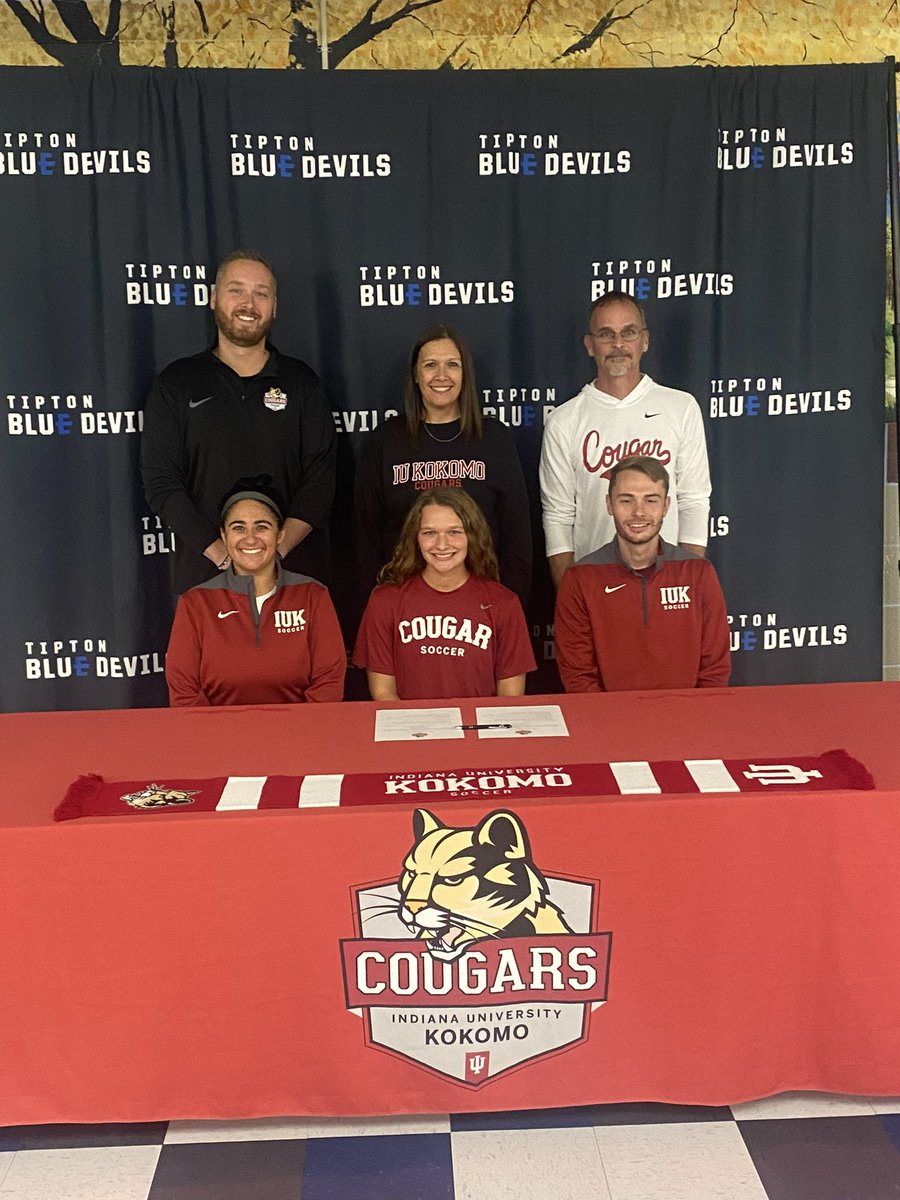 tiptonathletics's tweet photo. Congratulations to @KaiyaMoney on signing her NLI to continue her academic and soccer career at Indiana University Kokomo! We are very proud of your accomplishment https://t.co/IMJnVetzoa