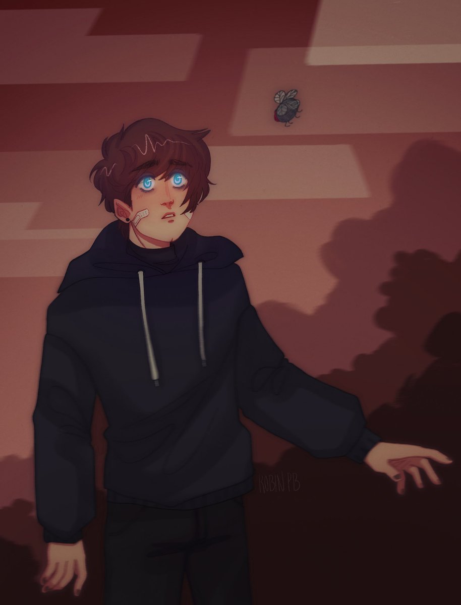 xRobinPBx's tweet photo. “Esta habitación es bonita y da miedo a la vez…” 🪰

#qsmpfanaft #QSMP #luzufanart https://t.co/fEN5TQWFHg