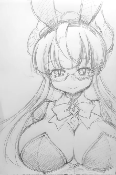 #84絵出雲弥生さん()朝配信見ながらかきかきしてました。おつかれさまでしたー 