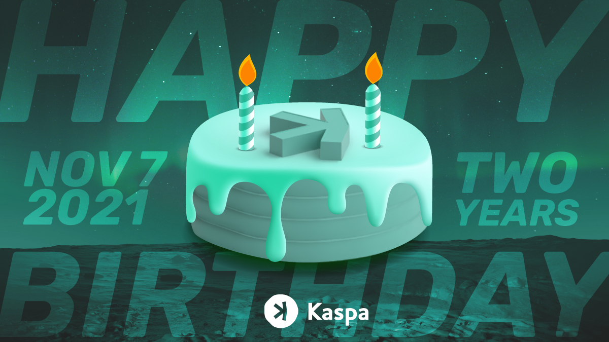 kaspaunchained's tweet photo. As a global currency #Kaspa, it's already Nov 7 for much of the globe!  So let's kick off the celebrations!
#HappyBirthdayKaspa!  2 years!
A massive shout out the ever-growing community and insanely talented development and support crews!

We're just getting started!

$KAS #CommonCurrency #ProofofWork #L1 #DigitalSilver