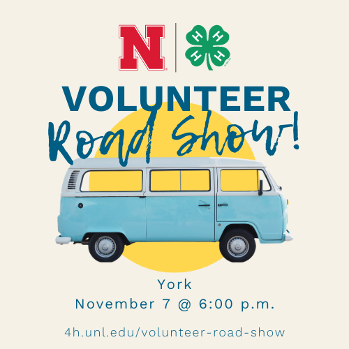 dwdewees's tweet photo. Tune in at 6 p.m. this evening. I'll be covering the @Nebraska4H Volunteer Road Show in York, @YorkNeExtension. 

This is one of several trainings being offered this fall across the state. More info about the series and today’s event is available at https://t.co/mBSa9lzzo9. https://t.co/vTgSbUlIWZ