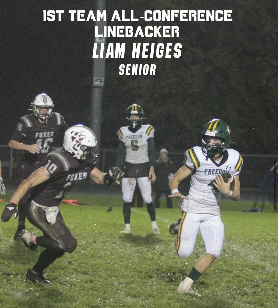 I am very blessed to have been voted 1st Team All-Conference for both Offense and Defense in the NEC!