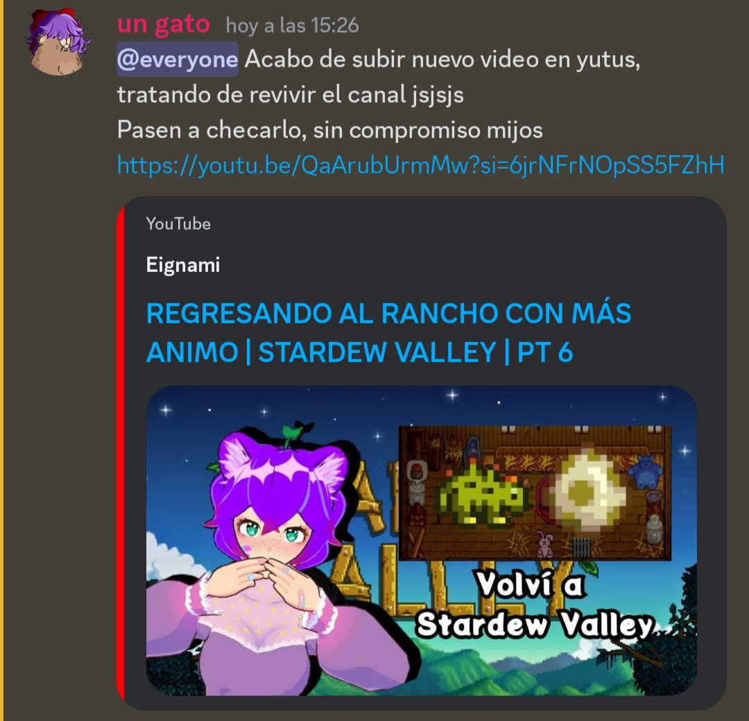 eignami's tweet photo. La de subir videos ya me la se, pero cuánto tiempo me durará(? No lo sé JAJAJAJ
Nuevo video en yutus, con un formato diferenton, espero les guste UnU
https://t.co/lWBRxWox2A https://t.co/aImPMZkQrK