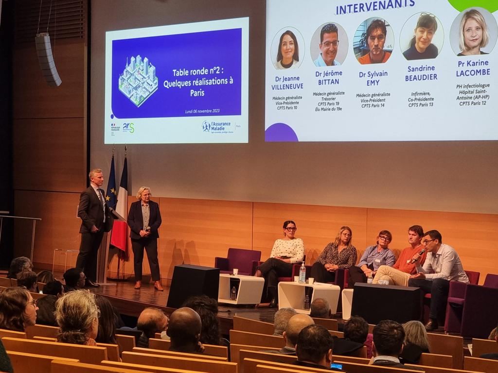 100% <a href="/Paris/">Paris</a> #CPTS
Chaque arrondissement parisien a désormais une CPTS 👏👏👏
Soirée d'échanges avec @_AmelieVerdier <a href="/anneclaire_boux/">Anne-Claire Boux</a>  <a href="/RLe_May/">Raynal Le May</a> @AlbertLautman et la ministre <a href="/agnesfirmin/">Agnès Firmin Le Bodo</a> 
Merci aux professionnels impliqués dans les projets CPTS avec <a href="/ARS_IDF/">ARS Île-de-France</a> <a href="/CPAM_75/">Assurance Maladie de Paris</a> <a href="/Paris/">Paris</a>
