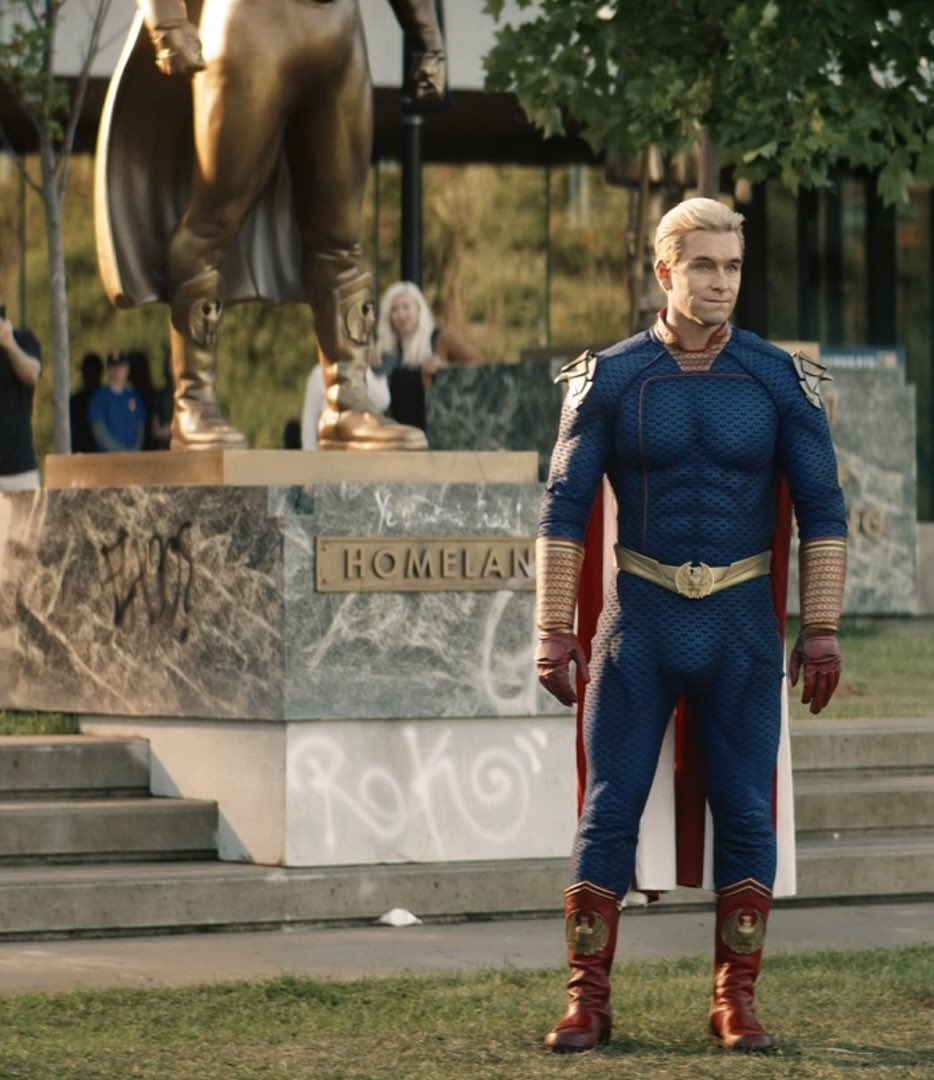 He was chuffed to see all the graffiti on his statue