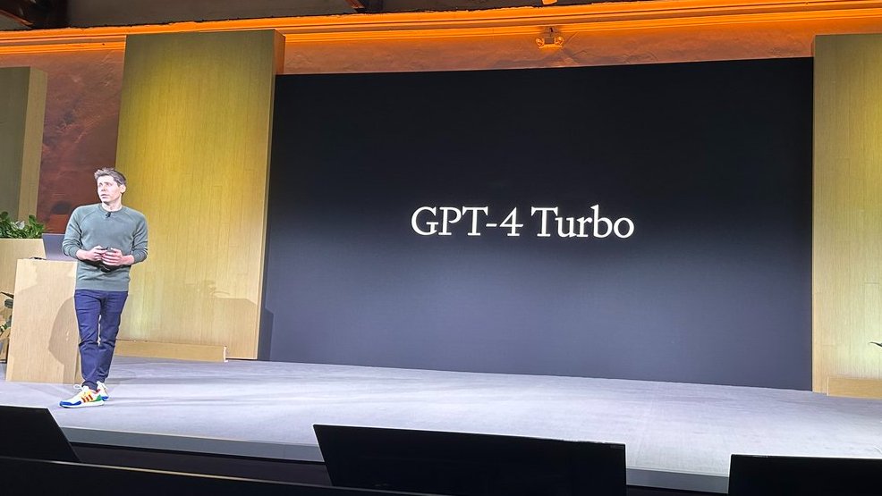 sv_cloud_expert's tweet image. From #OpenAIDevDay:  
- GPT-4 Turbo debuts with 128k context 
- Assistants API 
- GPT-4 Turbo with April 2023 knowledge 
- GPT-4 Turbo Vision API 
- Dall-E 3 API 
- Lifelike text-to-speech with 6 voices 
- Whisper V3 on the horizon 
- Lower rate limits 
#AI #OpenAI #GPT4Turbo
