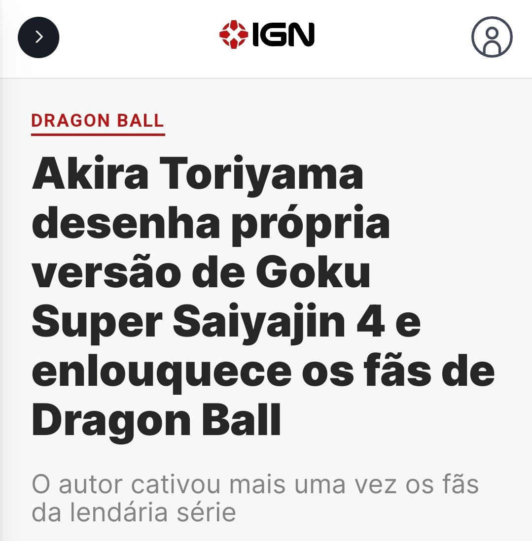 Akira Toriyama desenha própria versão de Goku Super Saiyajin 4 e