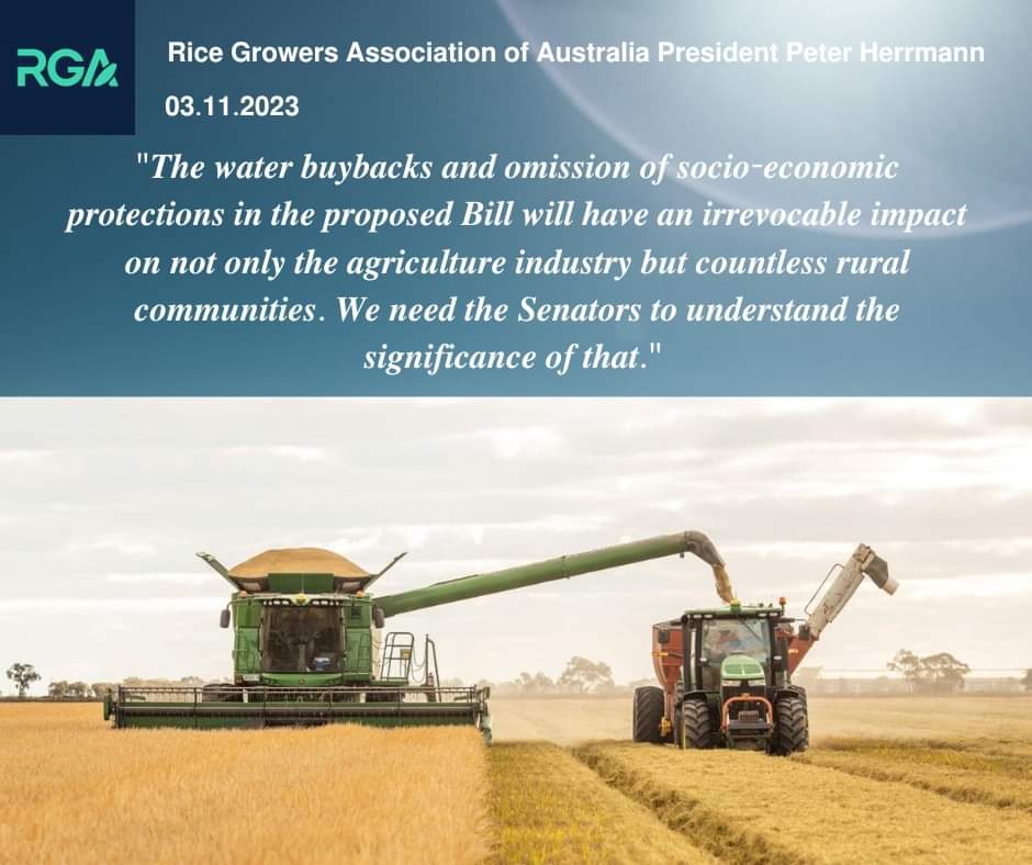 Tomorrow Federal Water Minister Tanya Plibersek’s Water Amendment (Restoring Our Rivers) Bill goes to a vote in the Senate.

It is incumbent on the Senate to absolutely reject this Bill in all our best interests.