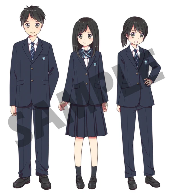 【お知らせ】 愛知県立碧南高校様の新制服PR用イラストを描かせていただきました!学校パンフレット等に掲載いただけるそうです 碧高ならではの個性を細部にあしらいつつ、現代風にアップデートされた令和6年度からの新制服末永く地域で愛される制服となりますように #碧南高校 #碧高
