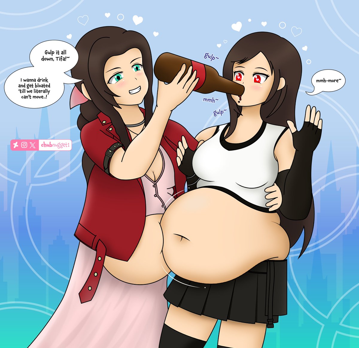 chubnugget1's tweet photo. Tifa and Aerith girls' night out!
#tifa #aerith #finaltantasy #belly #art #hugebelly #fat #chubby #vore #weightgain #feeder #feederism https://t.co/kwPZZmiJaE
