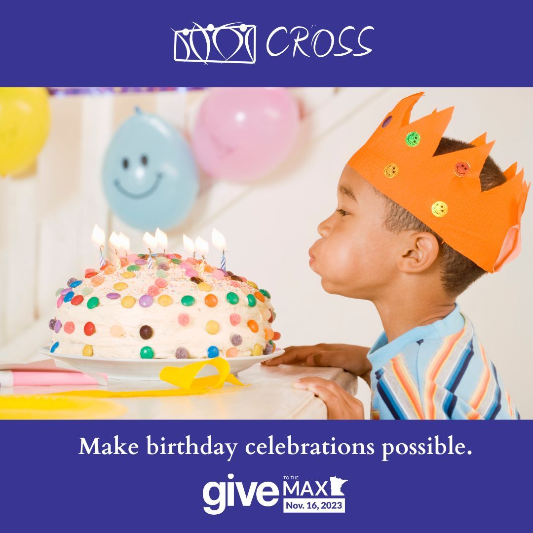 Give to the Max at buff.ly/45ZFrcb and make birthdays possible for children in your community. 

#CROSSservices #GTMD23 #GiveWhereYouLive