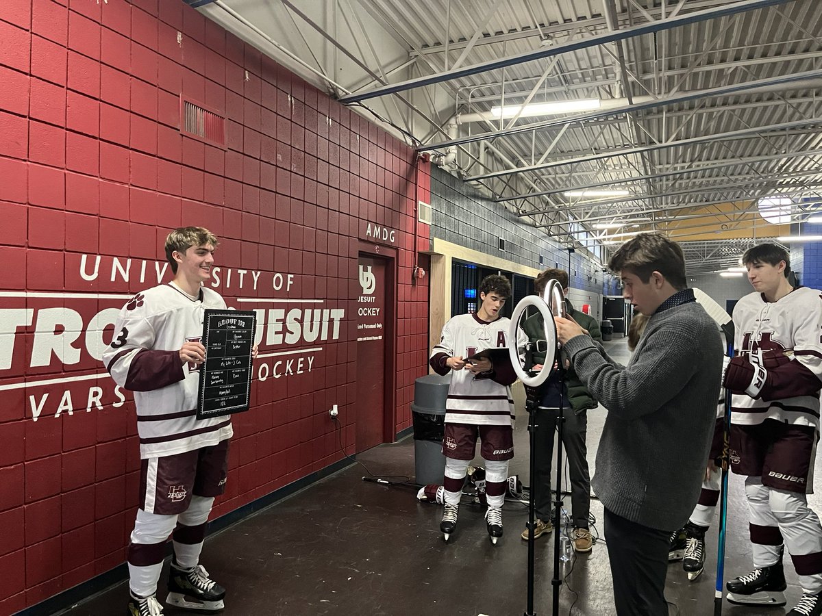 U of D Jesuit Hockey (@udjhockey) on Twitter photo Thank you <a href="/UDJsportscast/">Cub Sportscast</a> and Mrs. Cooper for a great media day! So much fun had by everyone involved.
#FAMILY #AMDG
<a href="/UDJCubs/">UD Jesuit Athletics</a> <a href="/UofDJesuit/">U of D Jesuit</a> <a href="/MichHSHockey/">Mich HS Hockey</a> Thank you <a href="/UDJsportscast/">Cub Sportscast</a> and Mrs. Cooper for a great media day! So much fun had by everyone involved.
#FAMILY #AMDG
<a href="/UDJCubs/">UD Jesuit Athletics</a> <a href="/UofDJesuit/">U of D Jesuit</a> <a href="/MichHSHockey/">Mich HS Hockey</a>