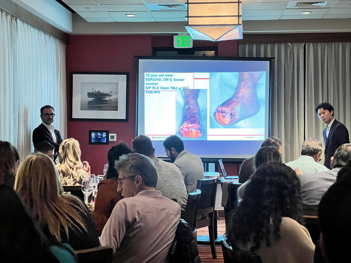 Limb salvage dinner conference hosted by @shishem. Harrington Heart and Vascular Institute FTW! @HarringtonHVI #limbsalvage