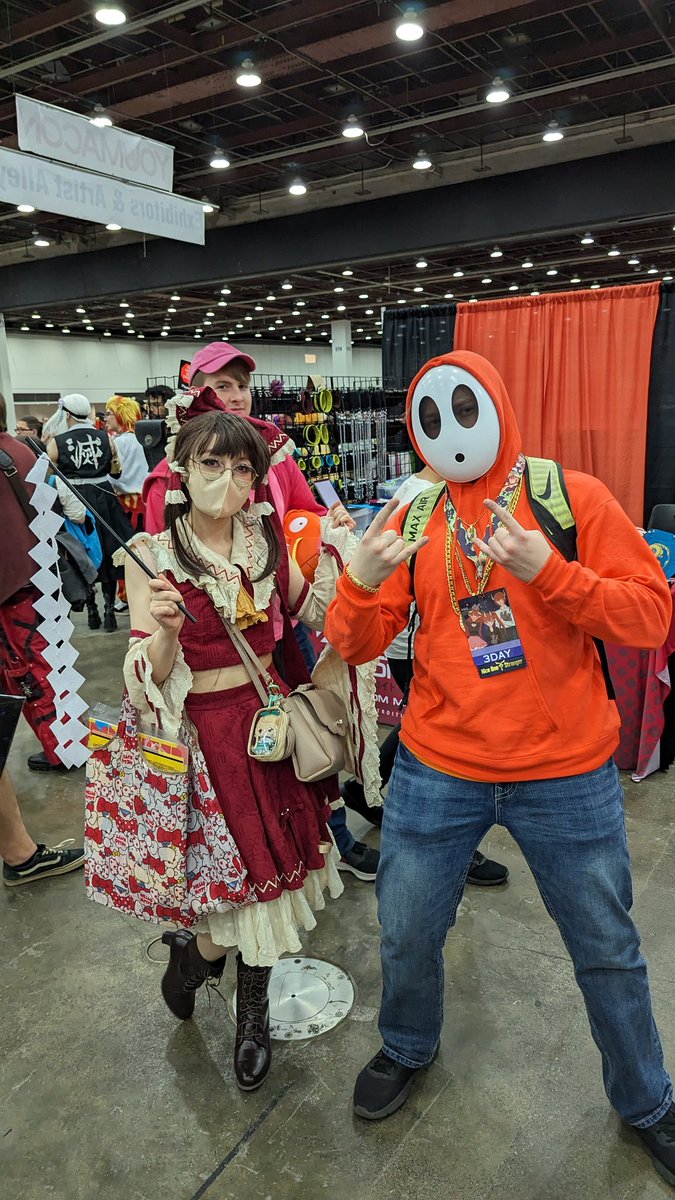Spotasp473's tweet photo. Youmacon 2023 was such a blast this year! Great People, great events and just so many good memories. Went as Leon and Shyguy this year. Till next year!! #youmacon2023 https://t.co/e7sg1dl6Vu