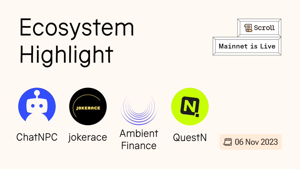Scroll Ecosystem tweet media