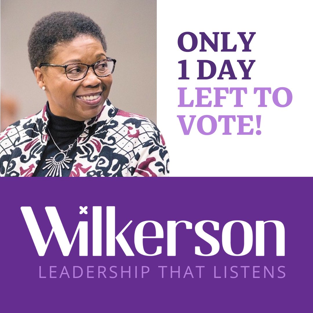 As of today, only 1 in 3 registered voters have voted. Are you one of them? Return or mail in your ballot by 8PM TOMORROW, November 7!