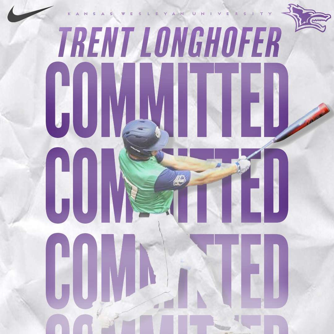 longhofer_trent's tweet photo. I am extremely excited to announce my commitment to play baseball at Kansas Wesleyan University! 
Grateful for this opportunity that Coach Neale has given me. #RollYotes
@KWUBaseball @KWUNeale27 @CoachStinnett12 @BCbaseballtoday https://t.co/L1s8pqnPAM