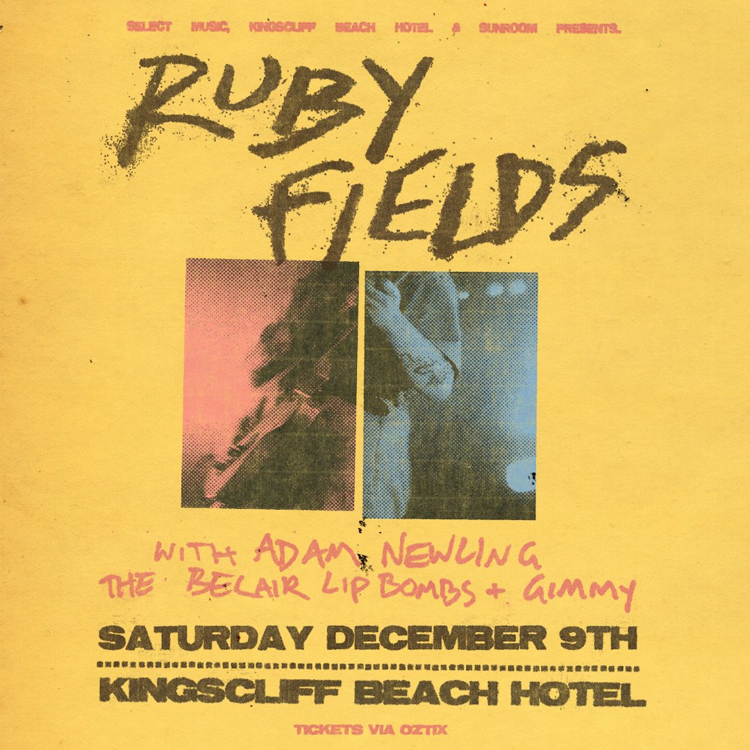 RUBY FIELDS (@rubyfieldsm8) on Twitter photo finally doing another show close to home, come sink some at kingy hotel. <a href="/AdamNewling/">Adam Newling</a> <a href="/lipbombs_/">The Belair Lip Bombs</a> and GIMMY joining too ❤️🔥 finally doing another show close to home, come sink some at kingy hotel. <a href="/AdamNewling/">Adam Newling</a> <a href="/lipbombs_/">The Belair Lip Bombs</a> and GIMMY joining too ❤️🔥
