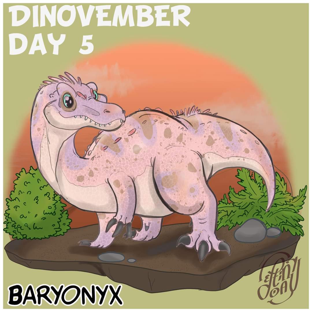 deptionary's tweet image. day 4 of #dinovember #baryonyx 
kinda lazy to write something about it, so this is what it is

#paleoart #paleoartist #paleontologyart #dinosaurart #dinoart #prehistoricart #dinosaur #dinoart #dinoartist #dinosaurart #dinosaurartwork #prehistoric #prehistoricanimals