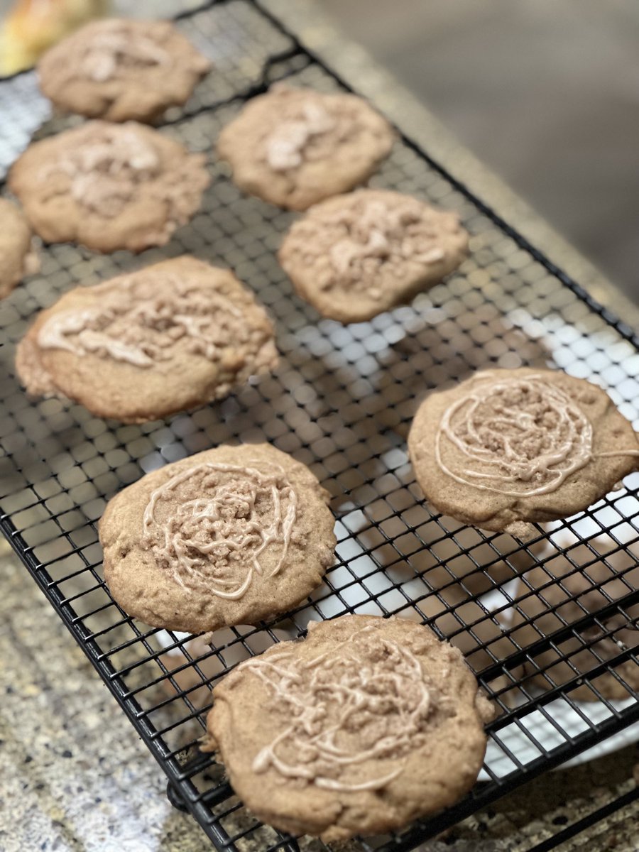 My wife baked a batch of Coffee Cake Cookies. These cookies have the sweet, buttery, and cinnamon flavors of a coffee cake. Chocolate never sits well with our son so she uses creativity to find other recipes for cookies. #autismmom #BeatBobbyFlay ⁦@bflay⁩