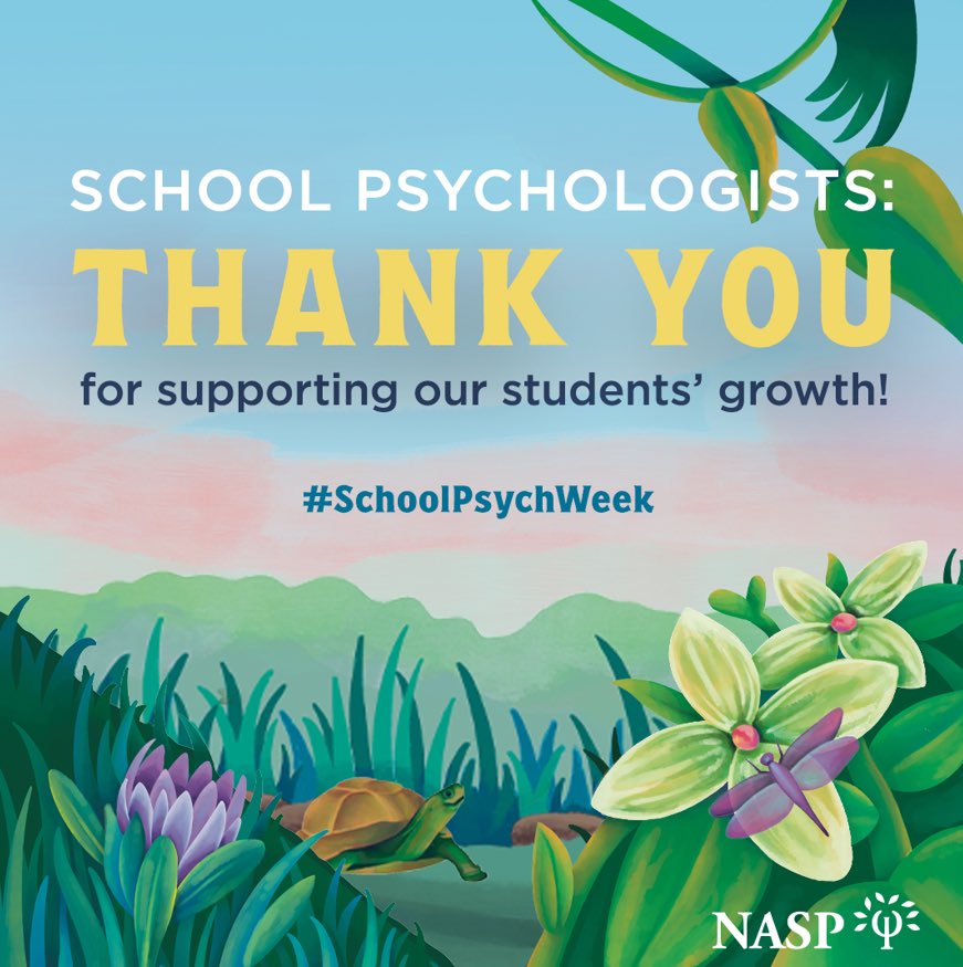 Today we begin National School Psychology Week! Thank you to all the school psychs out there for their hard work and dedication! #SchoolPsychWeek ⁦<a href="/POBSchools/">POB Schools</a>⁩  ⁦<a href="/marytomeara/">Mary O’Meara</a>⁩