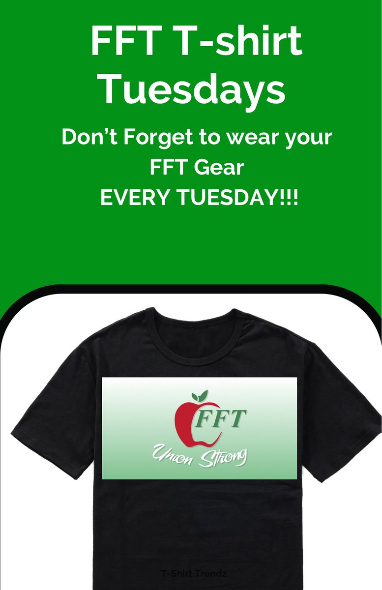FFTStrong's tweet photo. Tomorrow our Conference Day falls on FFT T-shirt Tuesday!! Wear your gear!!!! #fftstrong https://t.co/Z8xylFyRen
